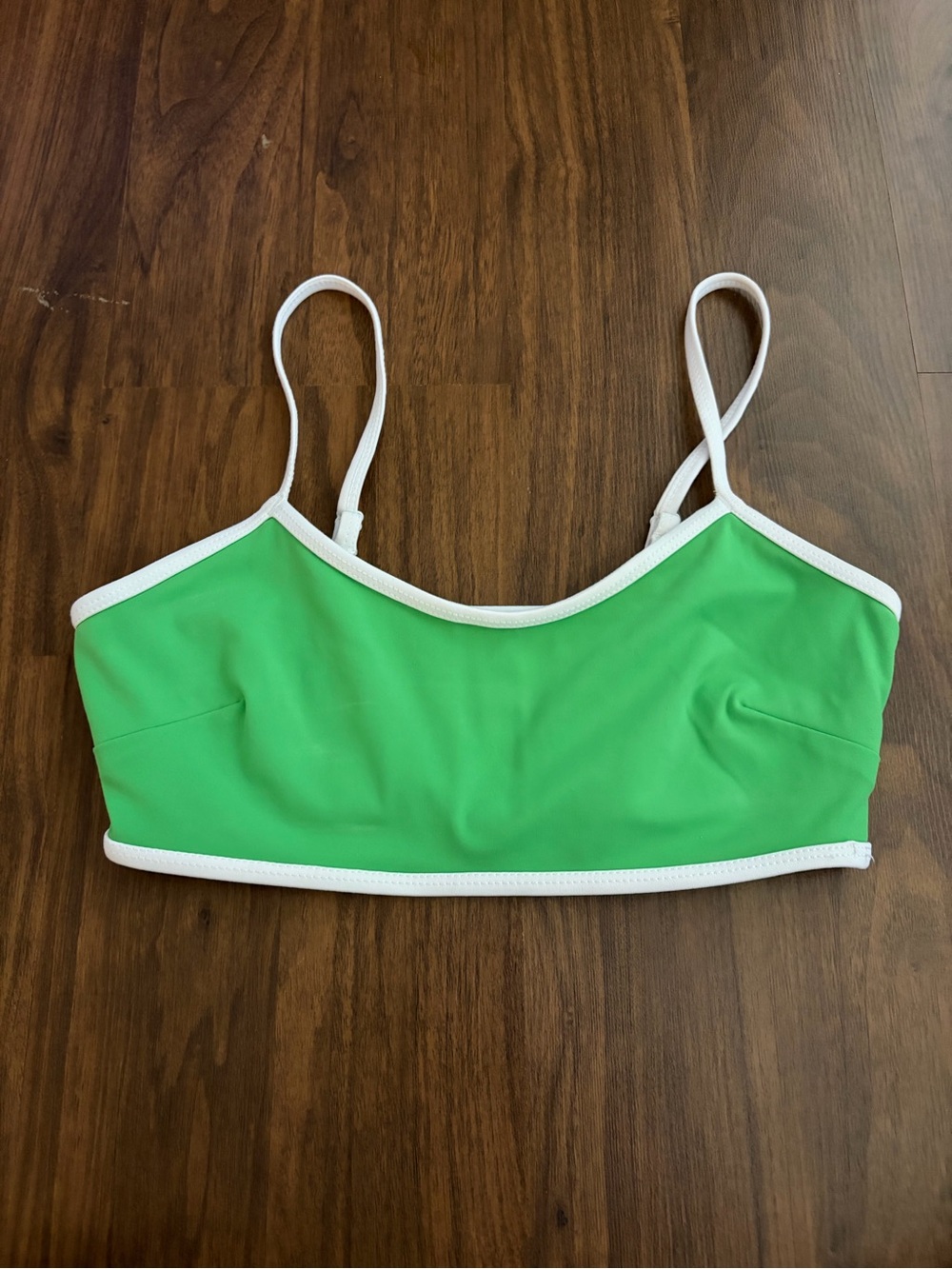 JoyLab Lime Green Bralette with White Trim